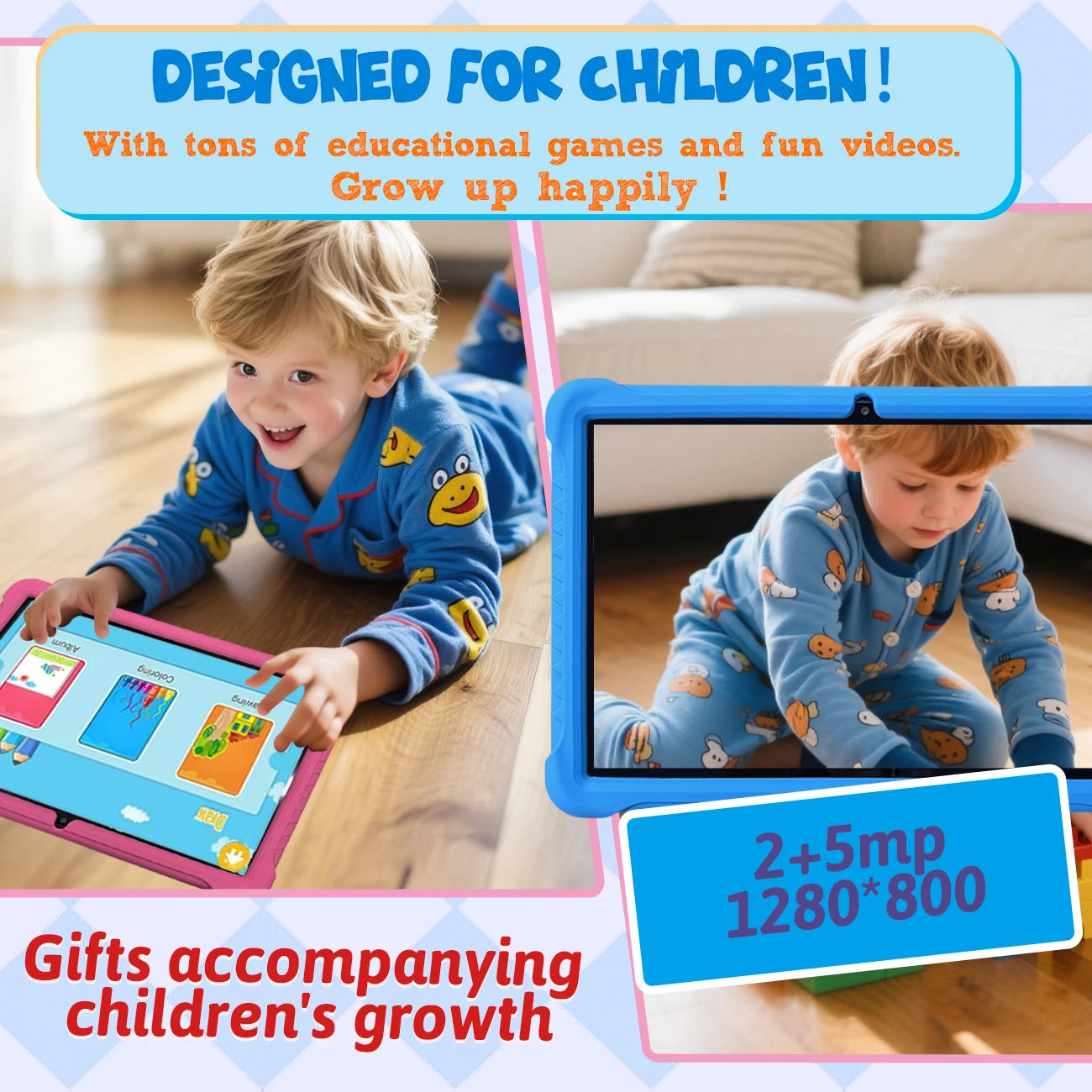 Kinder Tablet 10.1 Zoll Android Lernunterricht Spiele Tablets