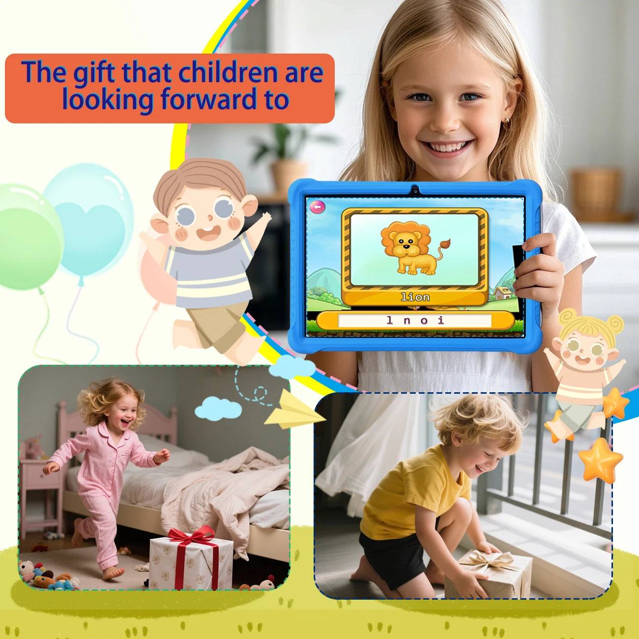 Kinder Tablet 10.1 Zoll Android Lernunterricht Spiele Tablets