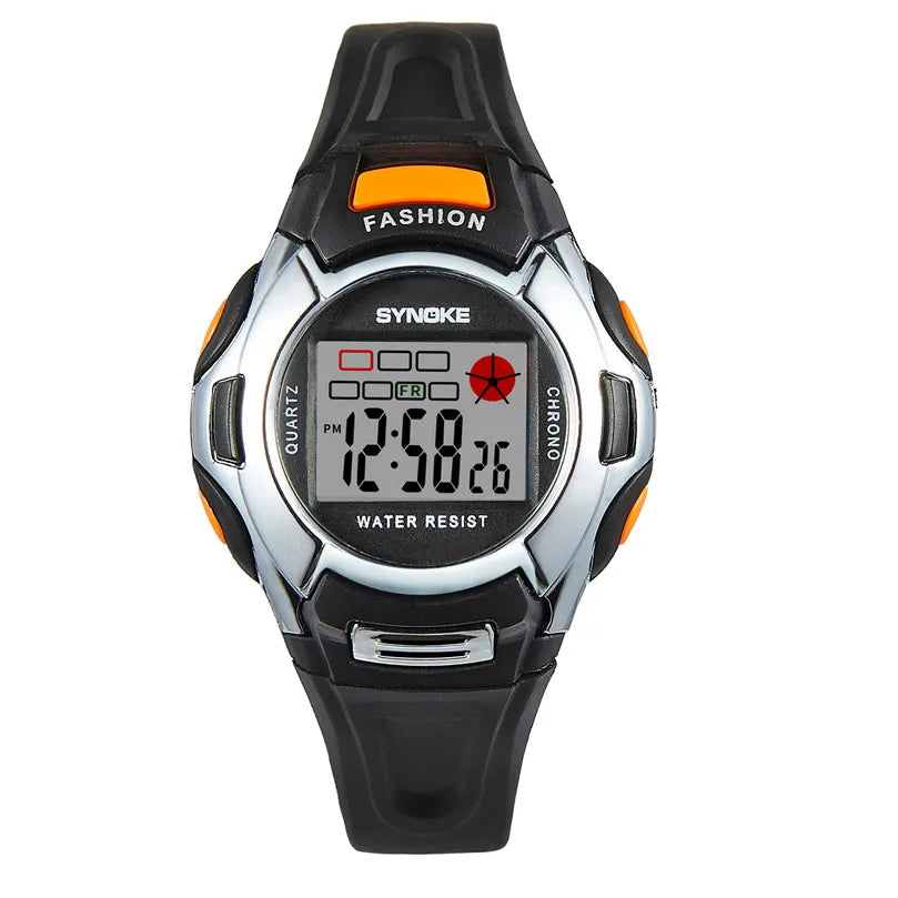 SYNOKE Kinderuhren für Jungen und Mädchen praktisch für Sport und für den Alltag Wasserdichte elektronische Armbanduhr