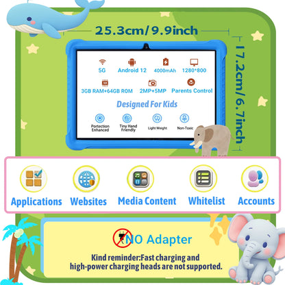 Kinder Tablet 10.1 Zoll Android Lernunterricht Spiele Tablets