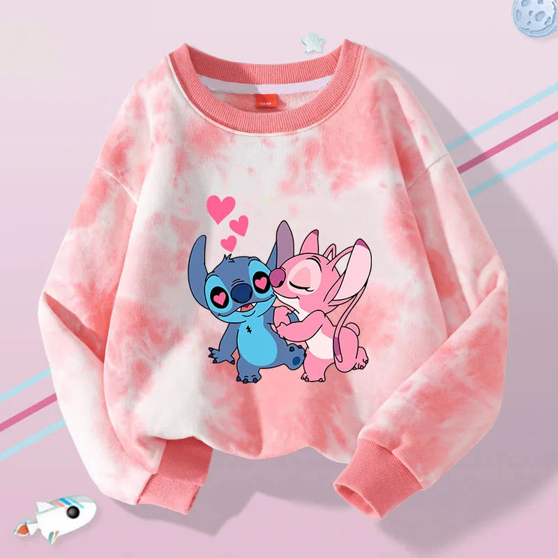Stitch Kinder Pullover  Herbst Winter Cartoon Kinderkleidung