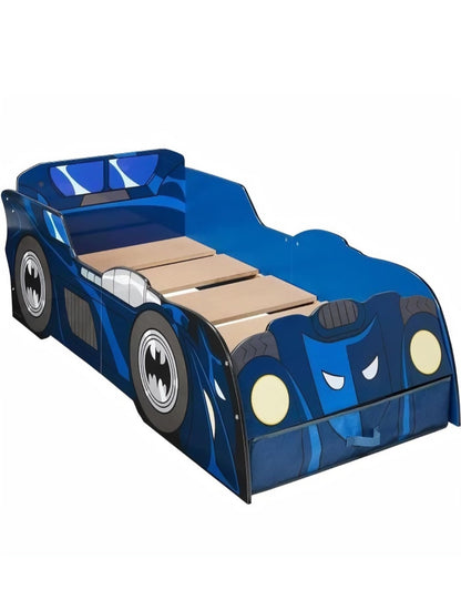 BATMAN Batmobile  Kids Kinderbett mit Schublade blau, 158 (L) x 73 (B) x 54 (H) cm