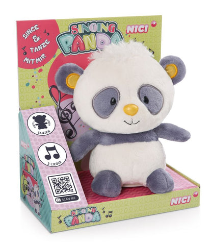 Nici Kuscheltier - Singing Panda Plüschfigur 20 cm mit Sing- & Tanzfunktion
